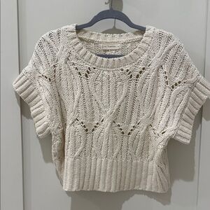 By Together Women's Beige Cable Knit Sweater